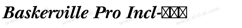 Baskerville Pro Incl字体转换